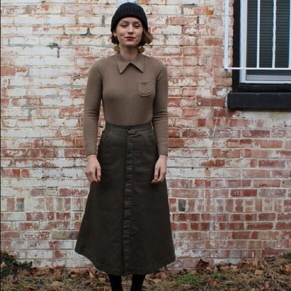 Samantha Pleet Ribbed Cafe Bodysuit XS - Picture 5 of 13